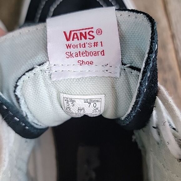 Vans SK8-H1 VR3 shoe Black/Marshmallow color women's 7 Men's 5.5 - Picture 5 of 9